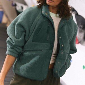 Free People Hit The Slopes Fleece Jacket